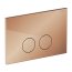 Omnires Eco Flush Set Zestaw Stelaż do WC StrongFrame z Eco spłukiwaniem + przycisk WC Minimal miedź połysk STFWCECO1M-RCP - zdjęcie 2
