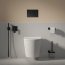 Omnires Eco Flush Set Zestaw Stelaż WC StrongFrame z Eco spłukiwaniem + przycisk WC Steel-R45 czarny mat STFWCECO1R45-RBLM - zdjęcie 4
