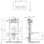 Omnires Eco Flush Set Zestaw Stelaż WC StrongFrame z Eco spłukiwaniem + przycisk WC Steel-R45 nikiel szczotkowany STFWCECO1R45-RNI - zdjęcie 3