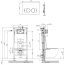 Omnires Flush Set Zestaw Stelaż do WC StrongFrame + przycisk WC Minimal czarny mat STFWC1M-RBLM - zdjęcie 3