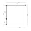 Omnires Manhattan Kabina kwadratowa 100x100x195 cm profile czarny mat szkło transparentne MH1010BLTR - zdjęcie 3