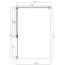 Omnires Manhattan Kabina prostokątna 120x80x195 cm profile czarny mat szkło transparentne MH1280BLTR - zdjęcie 3