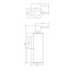Omnires Modern Project Dozownik do mydła biały mat MP60721WM - zdjęcie 2