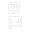 Omnires Modern Project Haczyk ścienny miedź MP60110CP - zdjęcie 2