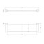 Omnires Modern Project Półka 55 cm szkło hartowane/biały mat MP60930WM - zdjęcie 2