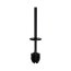 Omnires Modern Project Szczotka WC ścienna czarna MP60621BL - zdjęcie 2