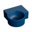 Omnires Ovo M+ Umywalka nablatowa lub wisząca 34,5x33,5 cm prawa midnight blue mat OVO335UWPMB - zdjęcie 1