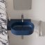 Omnires Ovo M+ Umywalka nablatowa lub wisząca 55,5x38,5 cm lewa midnight blue mat OVO555UWLMB - zdjęcie 6