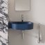 Omnires Ovo M+ Umywalka nablatowa lub wisząca 55,5x38,5 cm lewa midnight blue mat OVO555UWLMB - zdjęcie 5