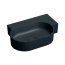 Omnires Ovo M+ Umywalka nablatowa lub wisząca 55,5x38,5 cm prawa black lava mat OVO555UWPBLV - zdjęcie 1