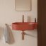 Omnires Ovo M+ Umywalka nablatowa lub wisząca 55,5x38,5 cm prawa terracotta mat OVO555UWPTE - zdjęcie 6