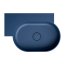 Omnires Ovo M+ Umywalka nablatowa lub wisząca 64,5x44,5 cm lewa midnight blue mat OVO645UWLMB - zdjęcie 2