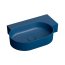 Omnires Ovo M+ Umywalka nablatowa lub wisząca 64,5x44,5 cm prawa midnight blue mat OVO645UWPMB - zdjęcie 1