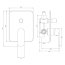 Omnires Sacramento Bateria wannowo-prysznicowa podtynkowa chrom SC2335XCR - zdjęcie 2
