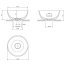 Omnires Shell M+ Umywalka nablatowa 35 cm ash grey mat SHELL350UNAG - zdjęcie 3