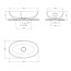 Omnires Shell M+ Umywalka nablatowa 60x35 cm ash grey SHELLUNAG - zdjęcie 3