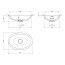 Omnires Shell M+ Umywalka podblatowa lub wpuszczana 54x37 cm ash grey mat SHELL480UPAG - zdjęcie 3
