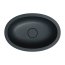 Omnires Shell M+ Umywalka podblatowa lub wpuszczana 54x37 cm black lava mat SHELL480UPBLV - zdjęcie 2
