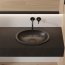 Omnires Shell M+ Umywalka podblatowa lub wpuszczana 54x37 cm black lava mat SHELL480UPBLV - zdjęcie 8