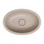 Omnires Shell M+ Umywalka podblatowa lub wpuszczana 54x37 cm dune beige mat SHELL480UPDB - zdjęcie 2