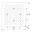 Omnires Sky Deszczownica sufitowa 50x50 cm chrom WGS250 - zdjęcie 3