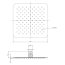Omnires Slimline Deszczownica 25x25 cm chrom WGU225CR - zdjęcie 2