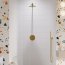 Omnires Y Zestaw prysznicowy podtynkowy termostatyczny z deszczownicą złoty szczotkowany SYSYT05XGLB - zdjęcie 2