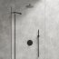 Omnires Y Zestaw prysznicowy podtynkowy z deszczownicą czarny mat SYSY18BL - zdjęcie 9