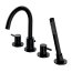 Omnires Y Bateria nawannowa 4 otworowa czarna Y1232BL - zdjęcie 1