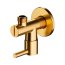 Omnires Zawór kątowy 1/2"x3/8" złoty szczotkowany 8857GLB - zdjęcie 1