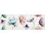 Opoczno Elegant Stripes Multicolour Inserto Flower Listwa dekoracyjna 25x75x1,05 cm, biała, niebieska, fioletowa błyszcząca OD681-008 - zdjęcie 1