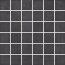 Opoczno Fargo Black Mosaic Mozaika ścienna/podłogowa 29,7x29,7x0,85 cm, czarna satynowa OD360-001 - zdjęcie 1