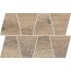 Opoczno Grand Wood Natural Cold Brown Mosaic Trapeze Mozaika ścienno-podłogowa drewnopodobna 19x30,6 cm, brązowa OD498-081 - zdjęcie 1