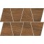 Opoczno Grand Wood Prime Brown Mosaic Trapeze Mozaika ścienno-podłogowa drewnopodobna 19x30,6 cm, brązowa OD498-084 - zdjęcie 1