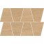 Opoczno Grand Wood Prime Dark Beige Mosaic Trapeze Mozaika ścienno-podłogowa drewnopodobna 19x30,6 cm, ciemnobeżowa OD498-087 - zdjęcie 1