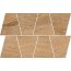 Opoczno Grand Wood Rustic Light Brown Mosaic Trapeze Mozaika ścienno-podłogowa drewnopodobna 19x30,6 cm, brązowa OD498-079 - zdjęcie 1