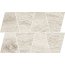 Opoczno Grand Wood Prime White Mosaic Trapeze Mozaika ścienno-podłogowa drewnopodobna 19x30,6 cm, biała OD498-078 - zdjęcie 1