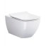 Opoczno Metropolitan Zestaw Toaleta WC podwieszana 55,5x36 cm CleanOn z ukrytym mocowaniem z deską sedesową wolnoopadającą, biały K38-014+OK581-009-BOX - zdjęcie 2