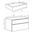 Opoczno Metropolitan Zestaw Umywalka meblowa 60,5x46 cm z szafką podumywalkową, biały OK581-006-BOX+OS581-005 - zdjęcie 4