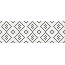 Cersanit Black&White Mosaic Mozaika ścienna 25x75 cm, biała OD334-010 - zdjęcie 1