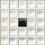 Opoczno Sindi Glass White/Black Mosaic A New Mozaika szklana 14,8x14,8x0,8 cm, biała, czarna błyszcząca OD660-116 - zdjęcie 1