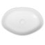 Opoczno Splendour Oval Umywalka nablatowa 52,5x35x15 cm z korkiem ceramicznym, biała K40-004 - zdjęcie 9