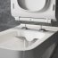 Opoczno Splendour Zestaw Toaleta WC podwieszana 54,5x35x37,5 cm CleanOn bez kołnierza z deską sedesową wolnoopadającą, biały K40-003+K98-0139 - zdjęcie 15