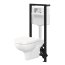 Opoczno Street Fusion Set 748 Pro MZ Zestaw Toaleta WC podwieszana z deską sedesową wolnoopadającą i stelażem, biały K701-140 - zdjęcie 1