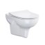 Opoczno Street Fusion Zestaw Toaleta WC podwieszana 52,5x36 cm CleanOn bez kołnierza z deską sedesową wolnoopadającą Slim, biała OK579-001-BOX+K98-0133 - zdjęcie 2