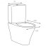 Opoczno Urban Harmony Zestaw Toaleta WC kompaktowa z deską wolnoopadającą i zbiornikiem z doprowadzeniem wody z boku, biały OK580-010-BOX+K98-0130+OK580-011-BOX - zdjęcie 2