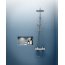 Oras Nova Zestaw prysznicowy natynkowy z termostatem i deszczownicą chrom 7402U - zdjęcie 4