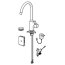 Oras Optima Bateria kuchenna wysoka z zaworem do zmywarki Bluetooth 9 V czarny mat 2639AF-33 - zdjęcie 3