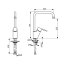 Oras Swea Eco Bateria kuchenna wysoka chrom 1523F-104 - zdjęcie 2