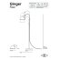 Original BTC Ginger Lampa stojąca 153x51 cm IP20 E27 GLS, chrom FF084CH - zdjęcie 2